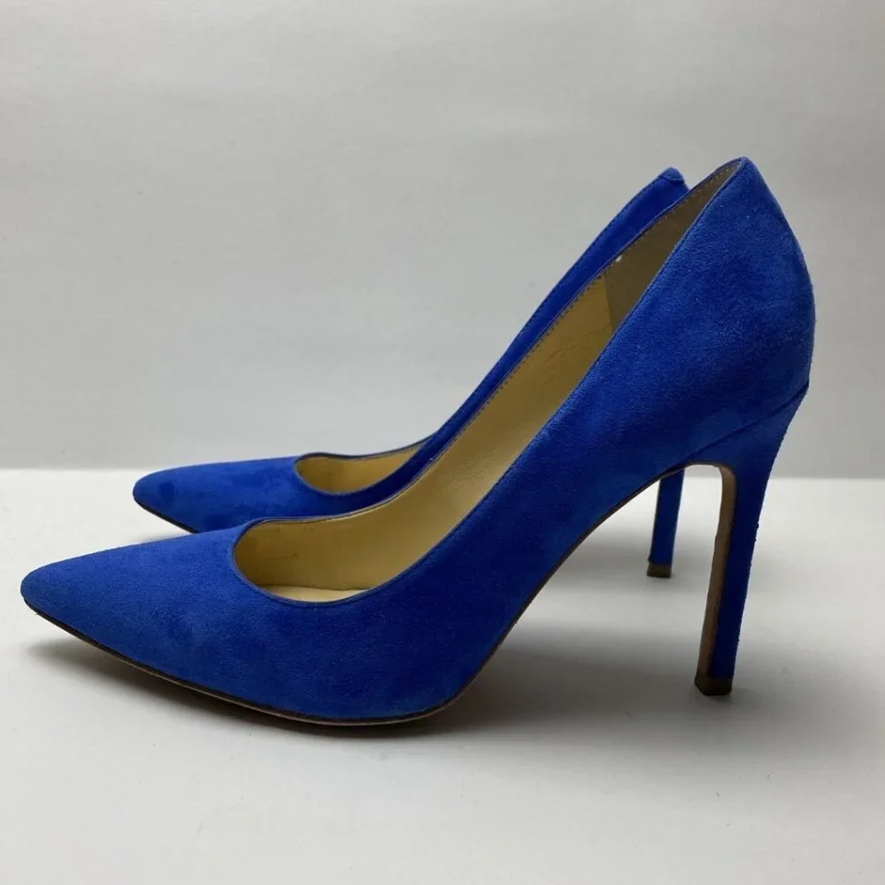 IVANKA TRUMP Royal Blue Suede Pointed Toe Pumps Size 8